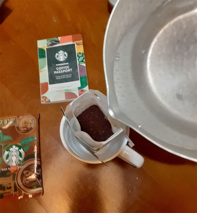 スターバックス「オリガミ® コーヒーパイクプレイス® ロースト」をドリップして淹れる