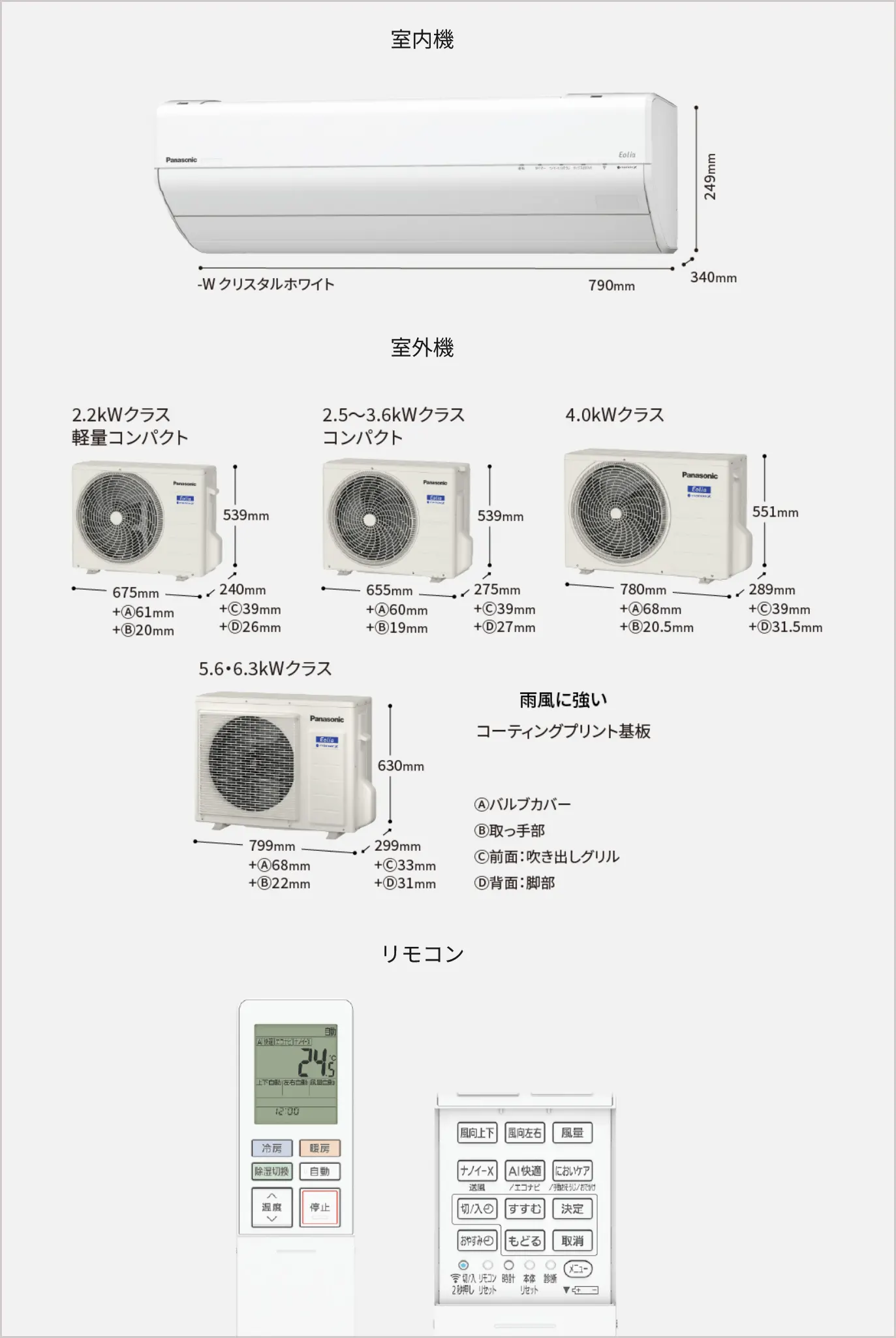 パナソニック・・・エオリアGXシリーズ 2026年1月発売
